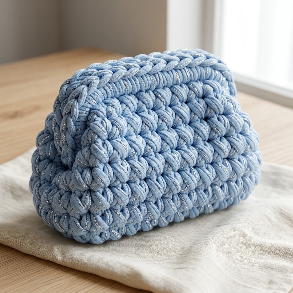 Kit Sac Pochette Crochet à Fermoir – Édition Scintillante