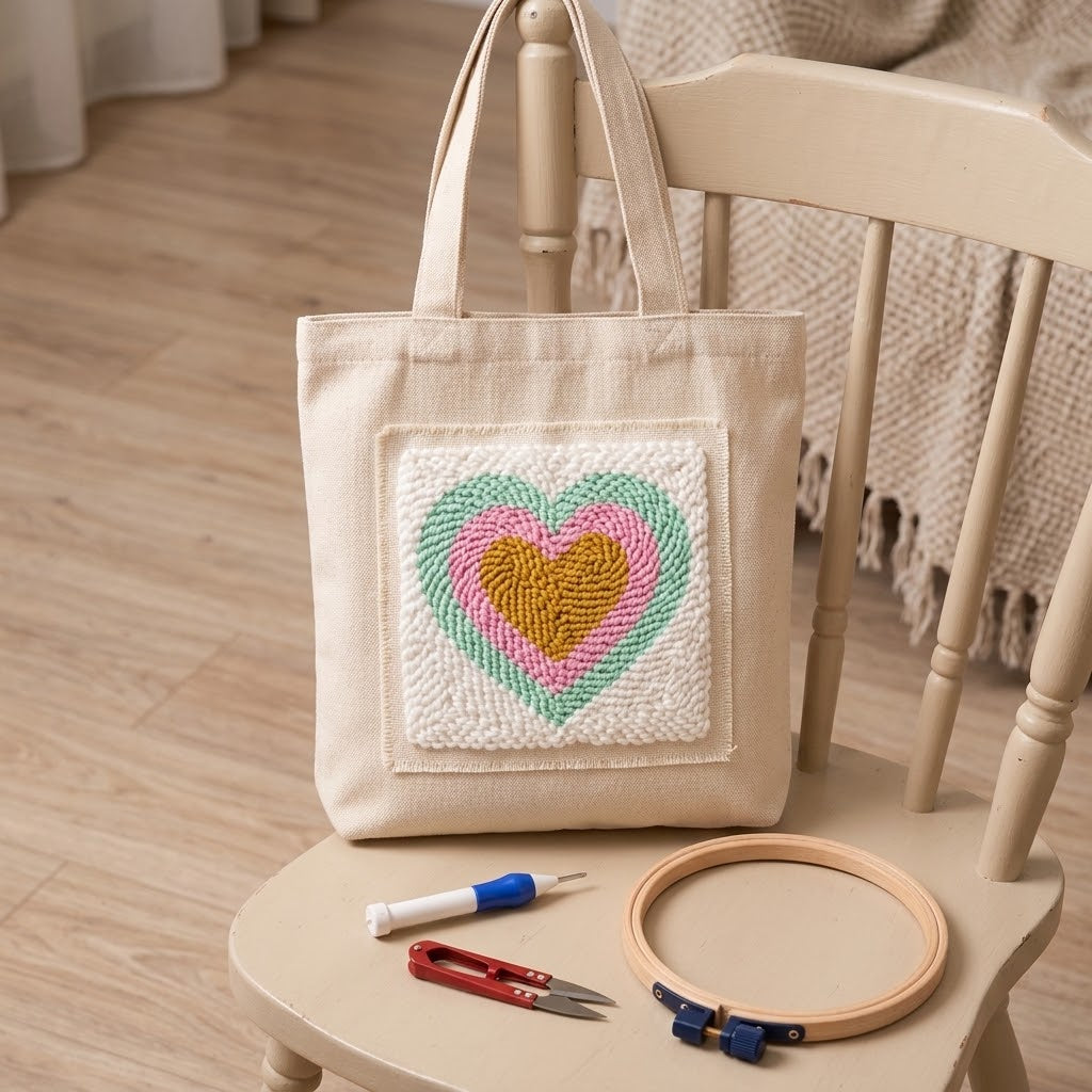 Kit Punch Needle Complet – Créez vos Tapis & Déco