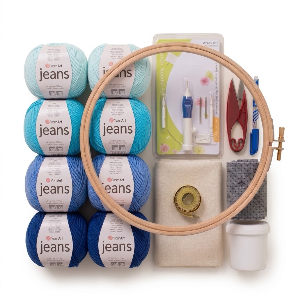 Kit Punch Needle Complet – Brise Océan