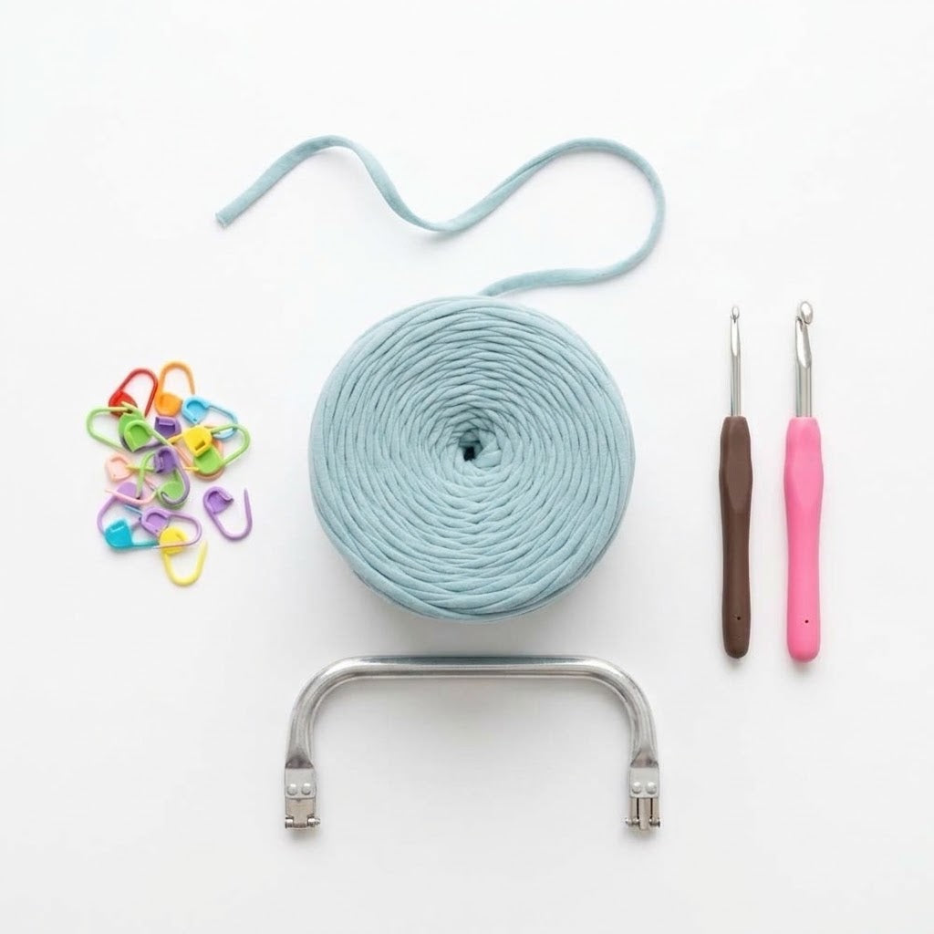 Kit Sac Pochette Crochet à Fermoir