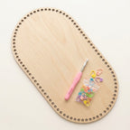 Kit Couffin Bébé en Crochet – Base en Bois 70×35 cm