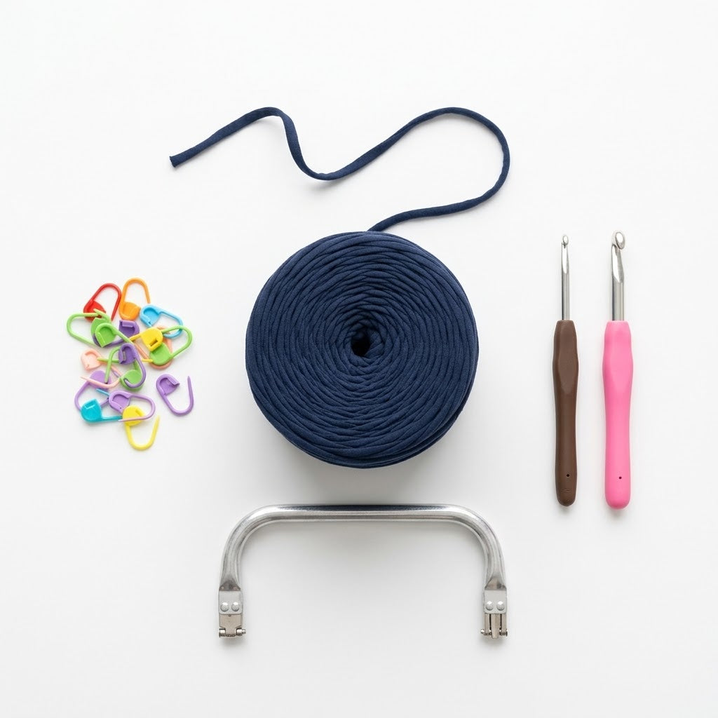 Kit Sac Pochette Crochet à Fermoir