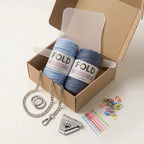 Kit Sac Macramé – Bleu Jean & Bleu Ciel