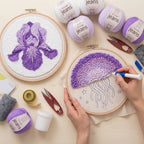 Kit Punch Needle Complet – Lavande Douce