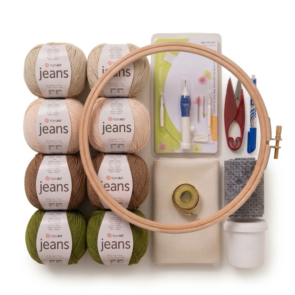 Kit Punch Needle Complet – Terre et Mousse