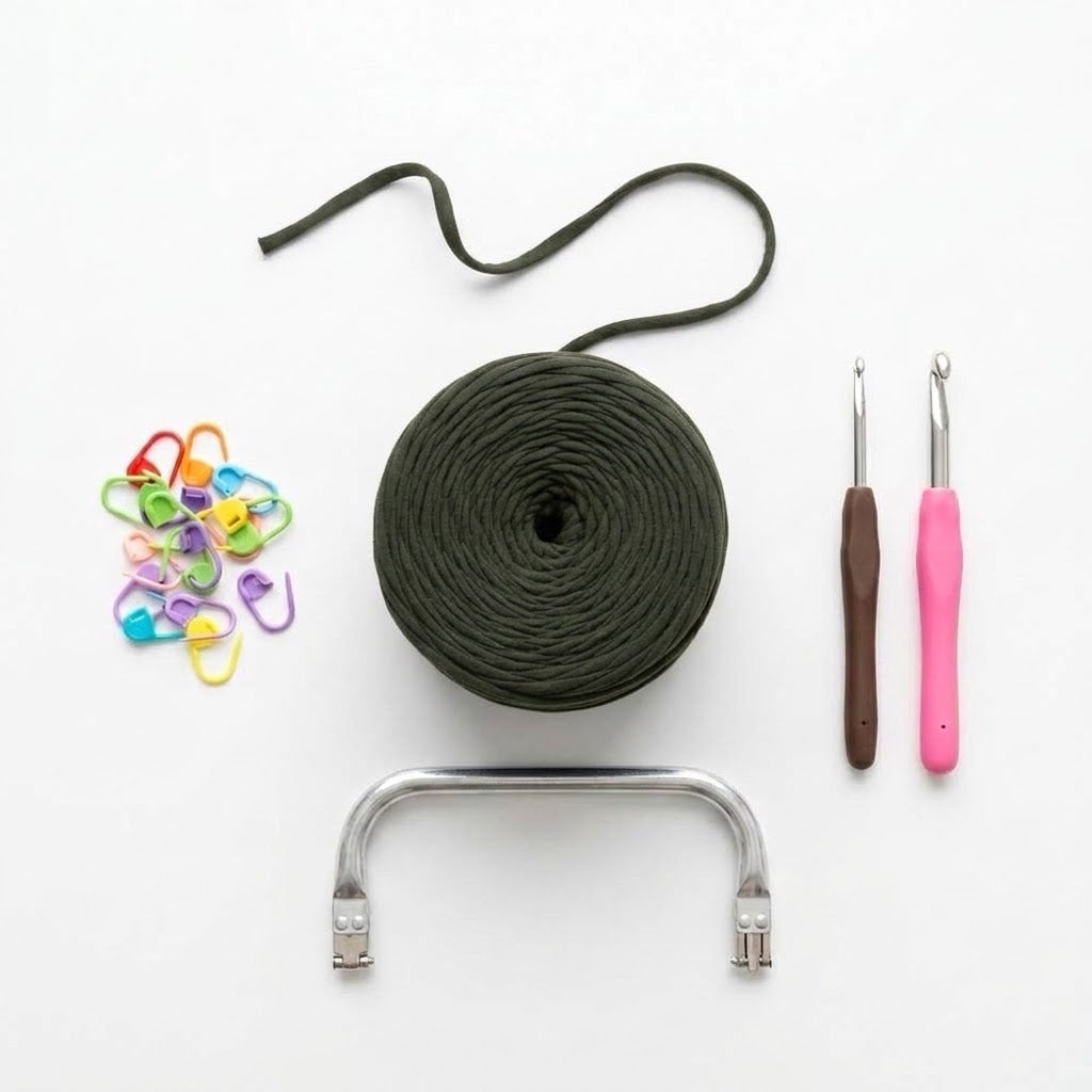 Kit Sac Pochette Crochet à Fermoir