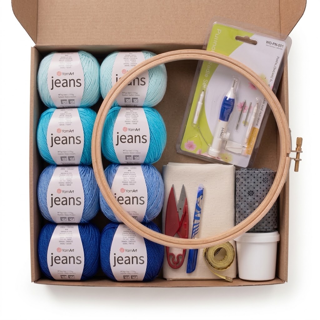Kit Punch Needle Complet – Brise Océan
