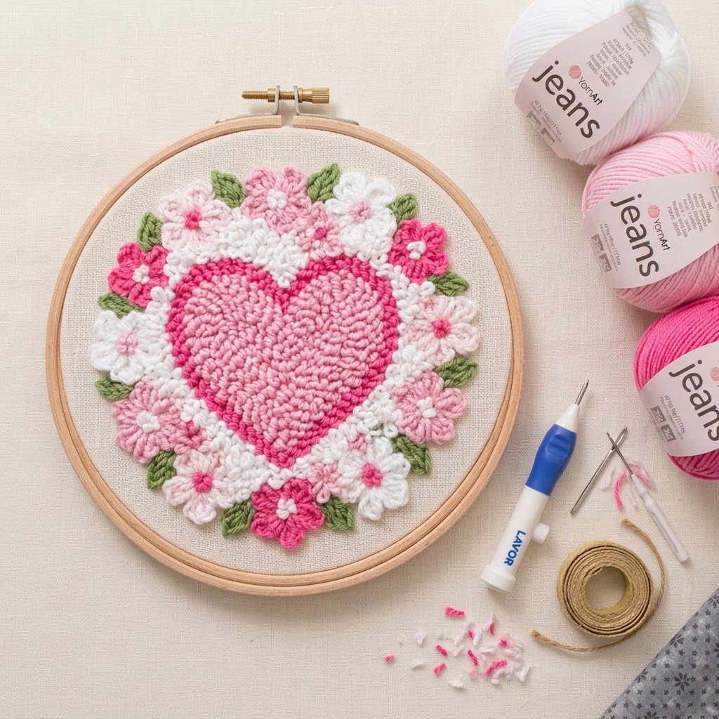 Kit Punch Needle Complet – Rose Barbie