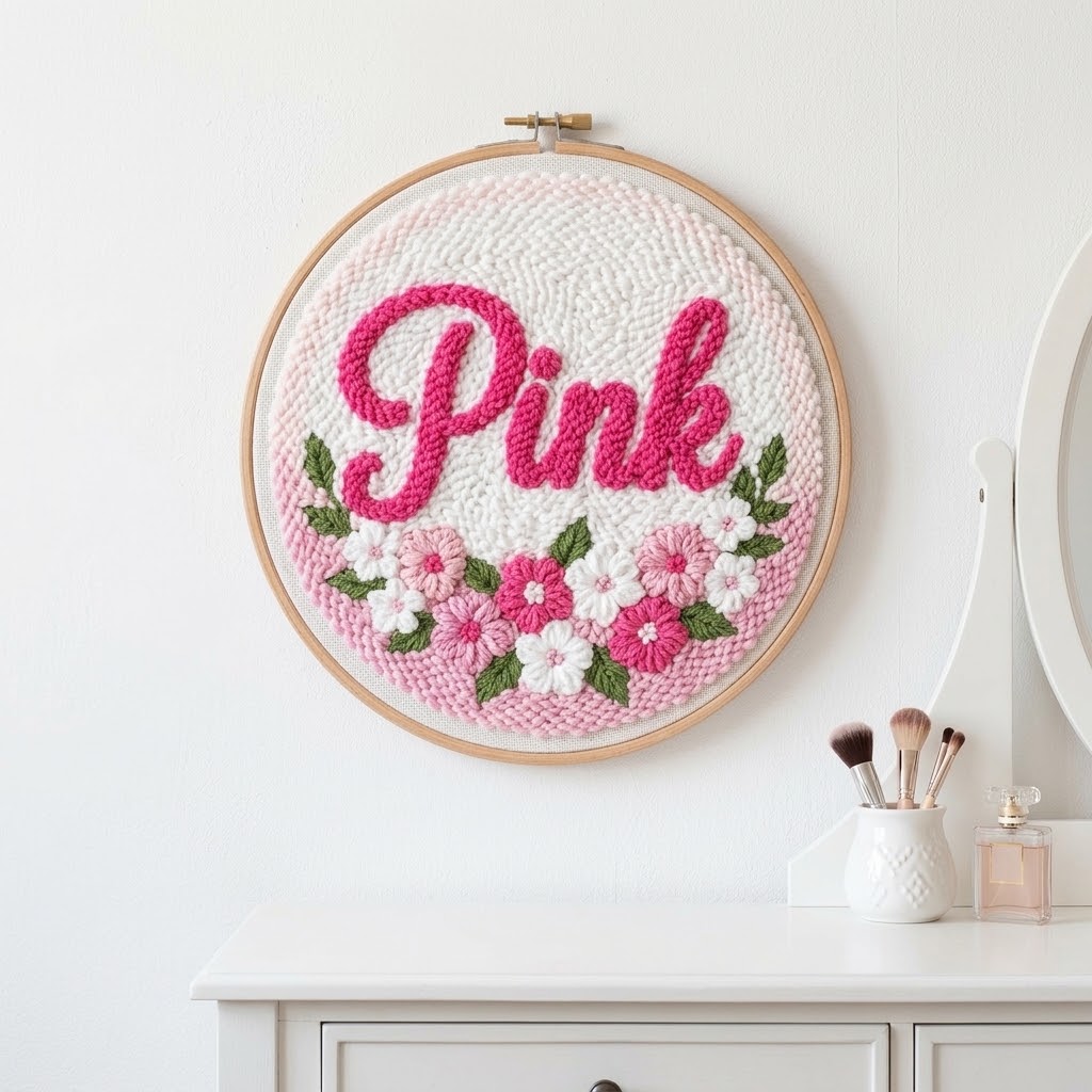 Kit Punch Needle Complet – Rose Barbie