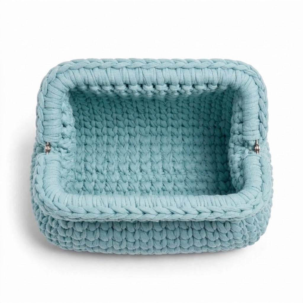 Kit Sac Pochette Crochet à Fermoir