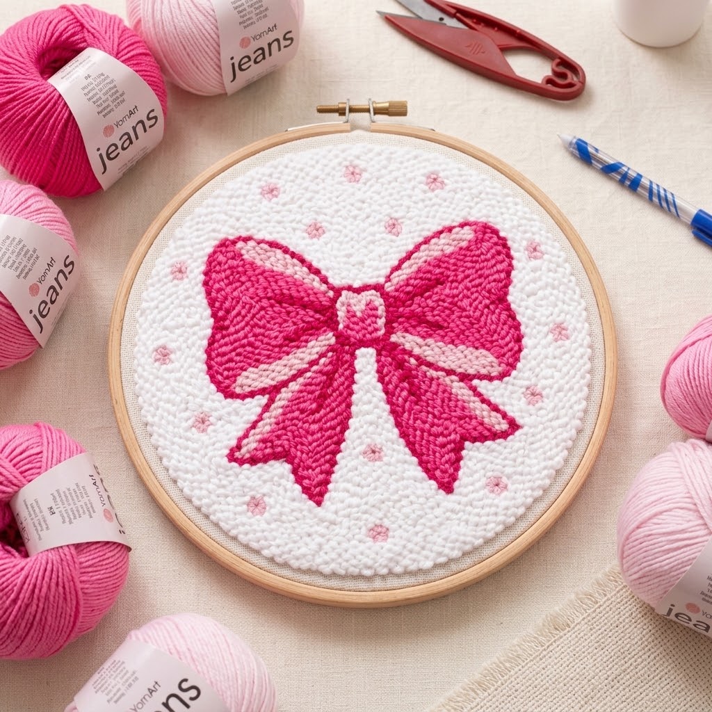 Kit Punch Needle Complet – Rose Barbie