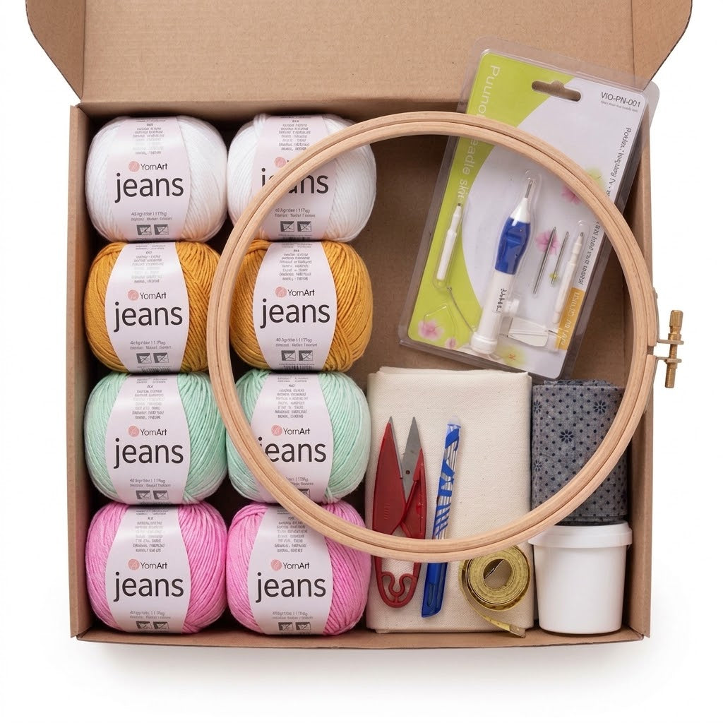 Kit Punch Needle Complet – Créez vos Tapis & Déco