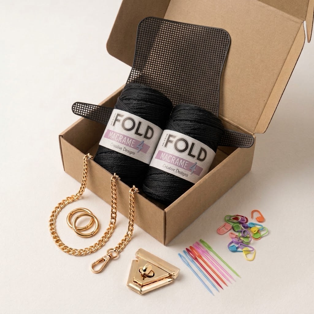 Kit Sac Macramé – Noir