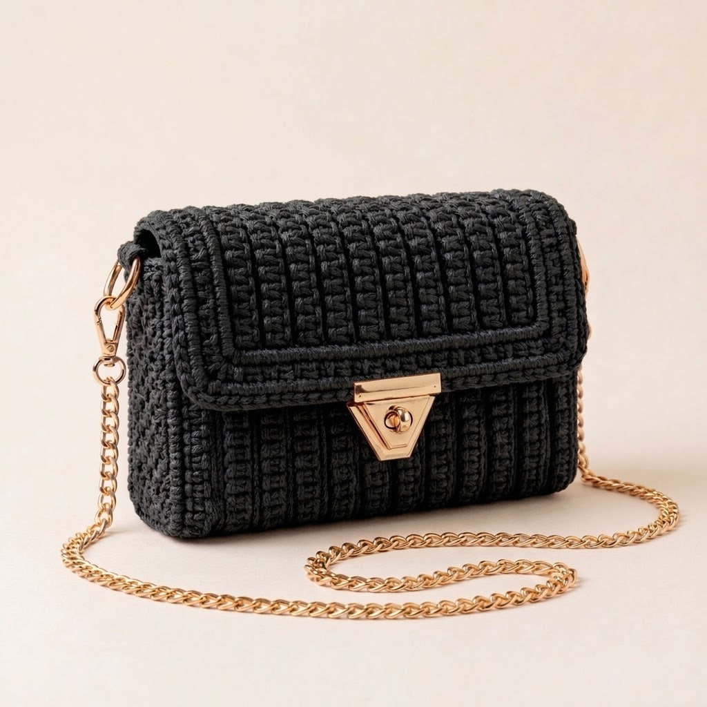 Kit Sac Macramé – Noir