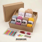 Kit Crochet Débutant – Crème & Camel