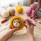 Kit Crochet Débutant – Crème & Camel