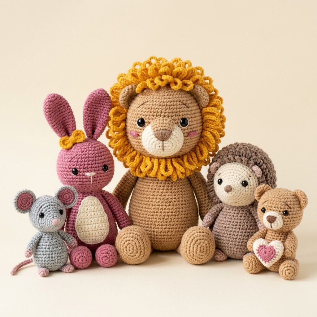 Kit Crochet Débutant – Crème & Camel